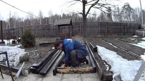 Красивые и вечные грядки из дерева своими руками. Обжигаю дерево, собираю каркас.