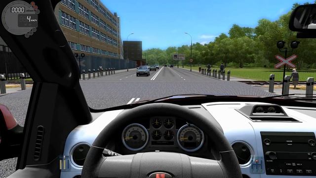 Помогаем соседям вывезти хлам в City Car Driving + играем на руле