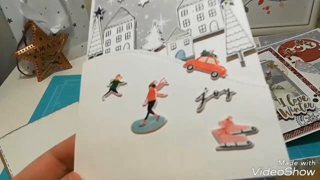 Скрапбукинг. Много новогодних открыток не бывает... смотреть онлайн