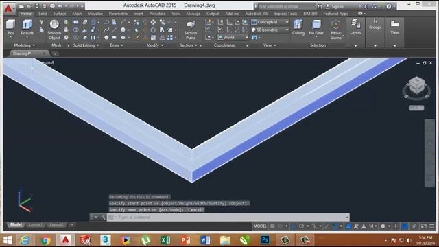 L TYPE L SHAPED CORNER WINDOW IN AUTOCAD 2015 BY VCE смотреть онлайн