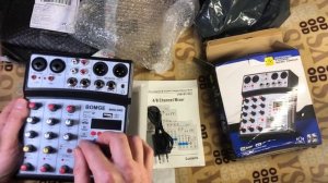 UNBOXING «БОМЖА». BOMGE PRO. BMG - 04D. 4-канальный микшер,DJ-консоль, USB с 48В фантомным питанием
