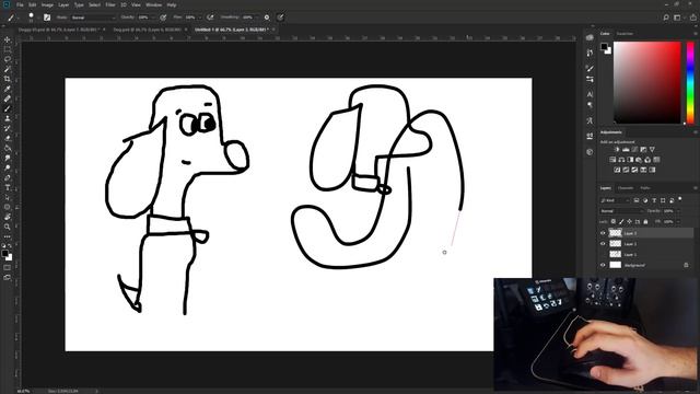 Como dibujar lineas o trazos perfectos con el Mouse en Photoshop смотреть онлайн