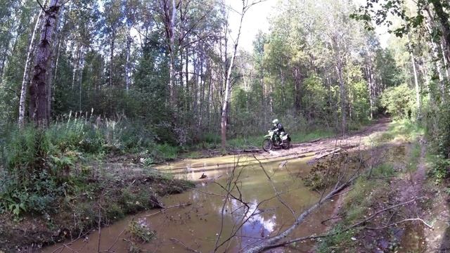 Enduro. Kawasaki KLX 250 Проезд болота. (Garmin Virb) смотреть онлайн