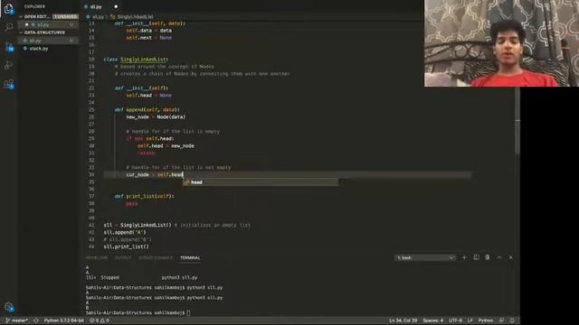 Singly Linked List - Append / Print List смотреть онлайн