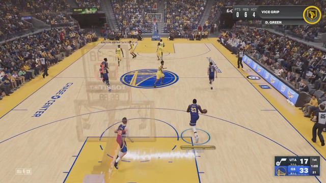 Warriors vs Jazz in NBA 2K23: 1/2 смотреть онлайн