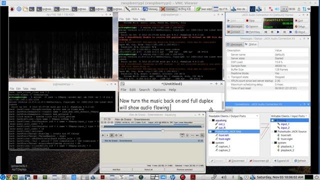 Low Latency Audio Streaming FULL DUPLEX Raspberry PI & Laptop - using FFMPEG & AVCONV scripts смотреть онлайн