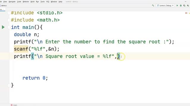 How to use square root in C programming | math Library смотреть онлайн