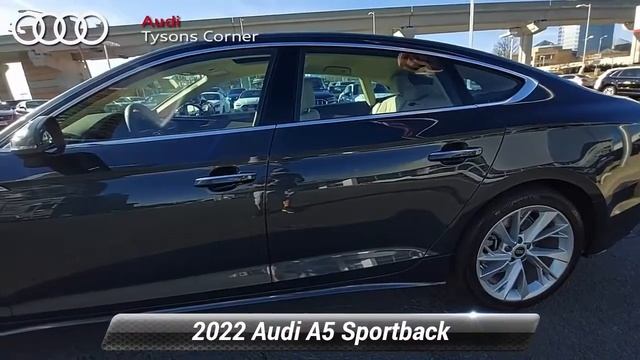 New 2022 Audi A5 Sportback Premium Plus, Vienna, VA 22A0164 смотреть онлайн