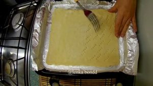Лимонный пирог из слоеного теста