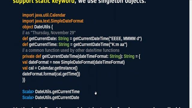 Singleton Objects in Scala v6 смотреть онлайн