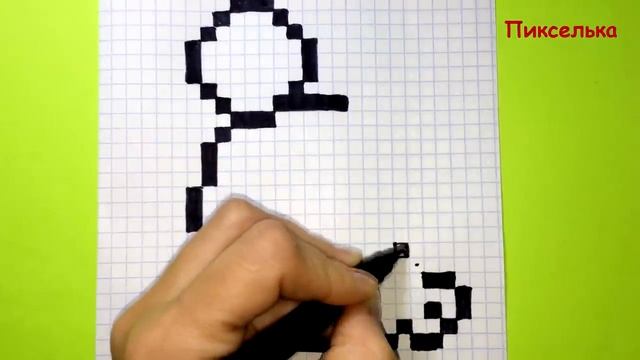 Как Рисовать Тюленя По Клеточкам ♥ Рисунки по Клеточкам #pixelart смотреть онлайн
