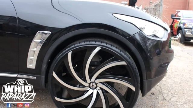 Infiniti FX35 on 28's Done by Kc Customs смотреть онлайн
