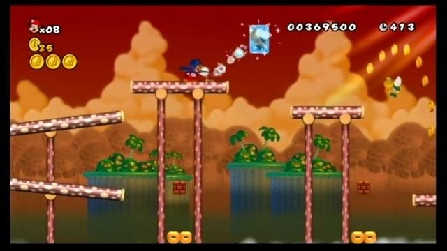 Newer Super Mario Bros. Wii Summer Sun - 100% Walkthrough - World 1-5 смотреть онлайн
