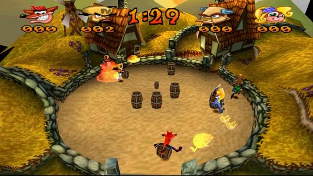 Прохождение Crash Bash (PS) #11 – Warp Room 5 – золотые реликты смотреть онлайн