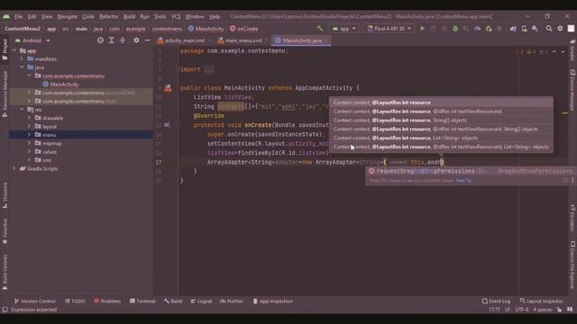 how to create context menu in android studio|#contextmenu in android studio|#contextmenu смотреть онлайн