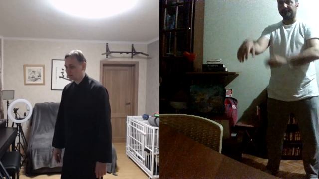 Тайцзицюань. Цигун дома. Упр 23 Вертикальное вращение кулаками смотреть онлайн