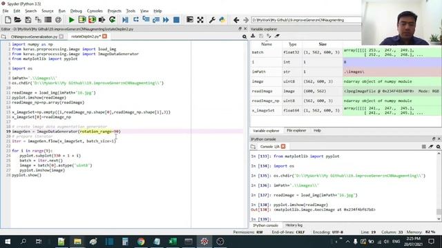 Python code to demo Image Generation using ImageDataGenerator on a Single Image смотреть онлайн