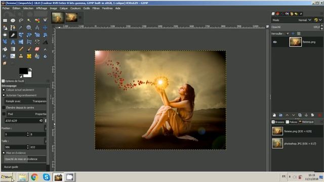 GIMP 2.10.6: Tuto 65 ( Photoshop et Gimp ) смотреть онлайн