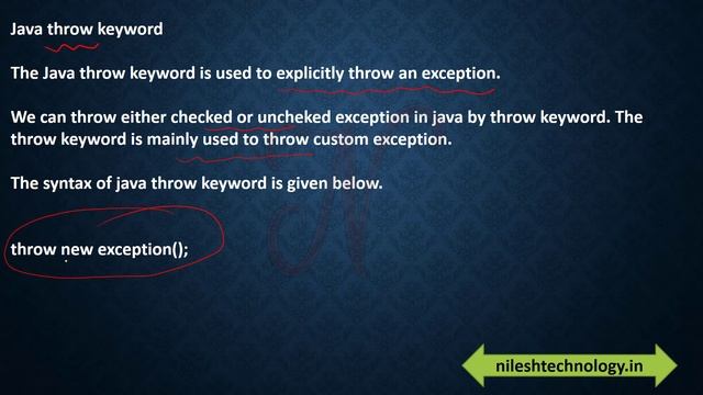 Java Exception Handling - Nested Try | throw | throws | difference throw and throws смотреть онлайн
