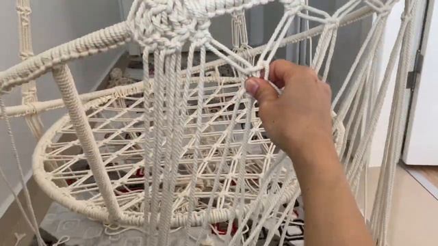 #DIY Makrome Salıncak Hamak nasıl yapılır (6) Macrame Swing, hammock Preparation KENDİN YAP смотреть онлайн