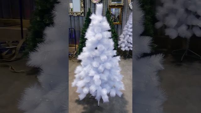 Искусственная елка белая. смотреть онлайн