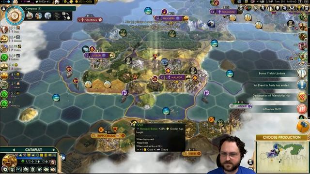 Let's Play: Civilization V - Rome - 22 Civs, Giant Earth Map! - Part 13 смотреть онлайн
