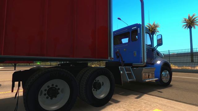 American Truck Simulator Preview - Peterbilt 579 Daycab Picking up a Trailer смотреть онлайн