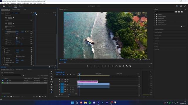 How To Make Vertical SCROLLING TEXT In Premiere Pro смотреть онлайн