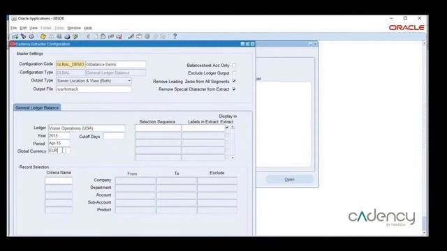 Cadency - Oracle® EBS Integration смотреть онлайн
