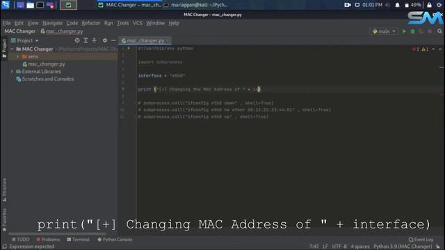 #4 How to use Variables & Strings || MAC Changer || Python for Ethical Hacking || S.M. Security смотреть онлайн