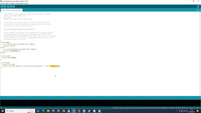 NODEMCU ESP32 C3 12F obtener la MAC ADDRESS смотреть онлайн