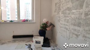 Как выровнять угол стену и угол под обои , этапы