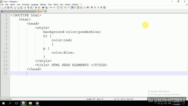 HTML PART-31 HTML HEAD ELEMENTS смотреть онлайн