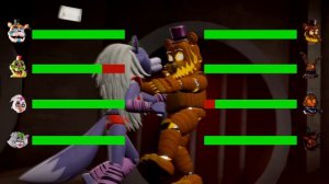 [SFM FNaF] Security Breach vs Halloween WITH Healthbars