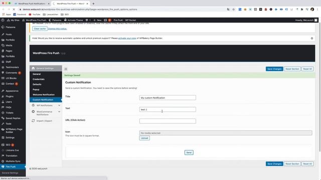 WordPress Fire Push смотреть онлайн