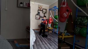 тренировка 6ти летки с грушей