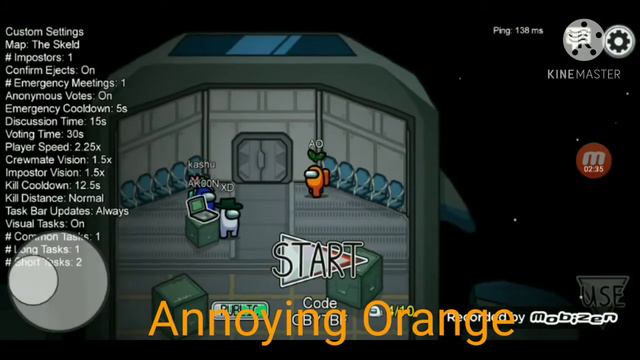 Annoying Orange & Pear Plays Among Us #7 смотреть онлайн