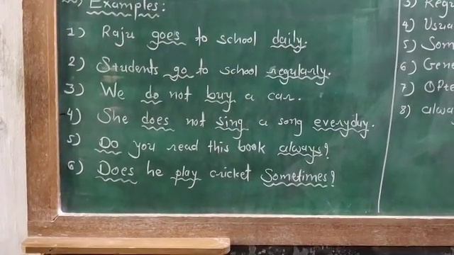 Examples and( ઓળખ) Key words for Simple present tense смотреть онлайн