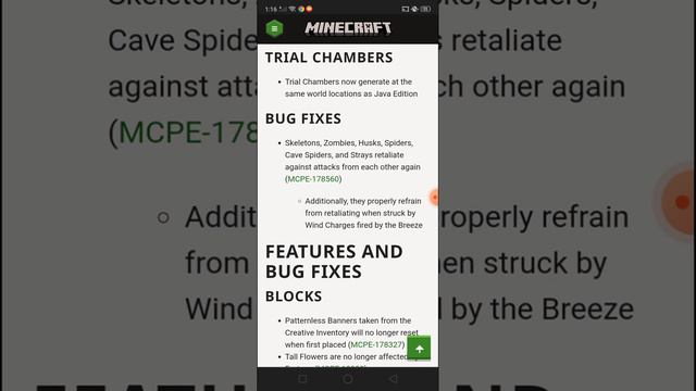 Minecraft Article Net: 1.20.70.24 Beta released! the bogged added! & New wind charge added! смотреть онлайн