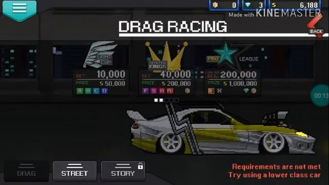 (EARRAPE RAGE) Pixel Car Racer Requirements are not met Try using a lower class car смотреть онлайн