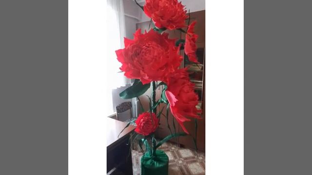 Ростовые цветы???️из гофрированной бумаги