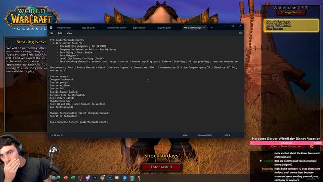 No-hit Mage !1hp | HARDCORE PTR Waiting Room | !guide смотреть онлайн
