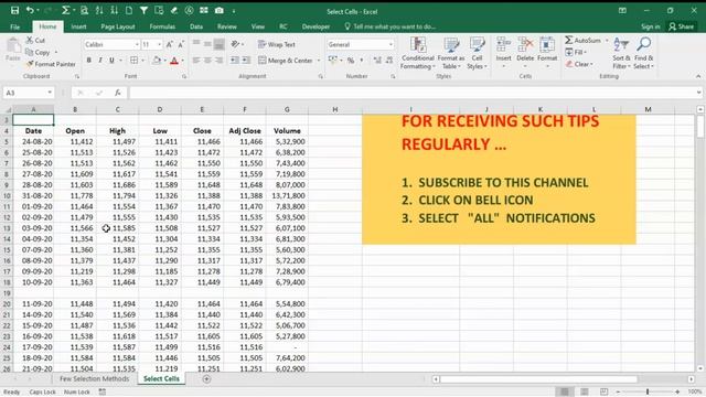 Select Cells, Select Range in Excel : 7 Methods смотреть онлайн