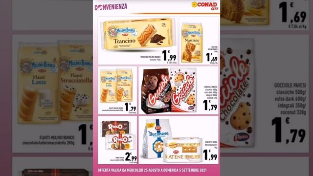 Volantino ?CONAD CITY dal 25 Agosto al 5 Settembre 2021 смотреть онлайн