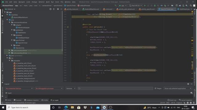 Changing Bg Color of Timer on Prep, Round or Rest | Build Your Own Workout Timer App | NullClass смотреть онлайн