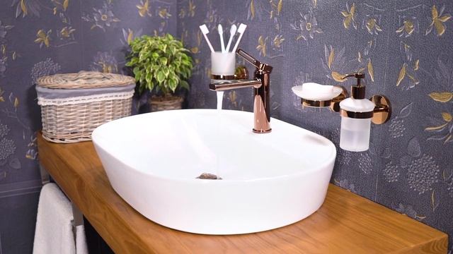 Смеситель для раковины Wellsee Once! and forever 182404000 (цвет розовое золото) смотреть онлайн