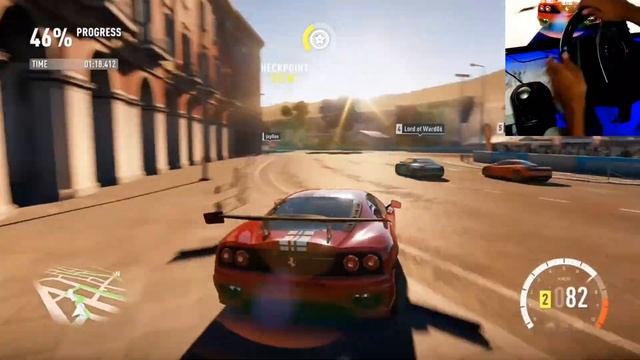 What A Comeback! 2003 FERRARI CHALLENGE STRADALE,Promenade Street Race(steering wheel+shifter) GAME смотреть онлайн