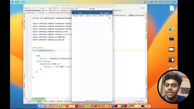 Flow Row and Flow Column in Jetpack compose Hindi | Bootcamp #15 смотреть онлайн