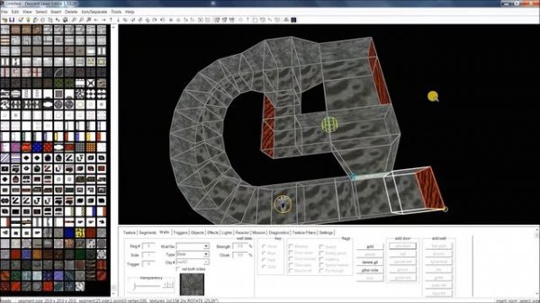 Descent Level Editor - Building a simple map