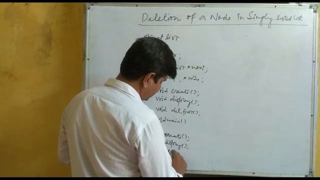 Deletion of first node in Singly Linked list using C смотреть онлайн